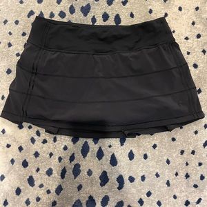 Lulu lemon black tennis skirt